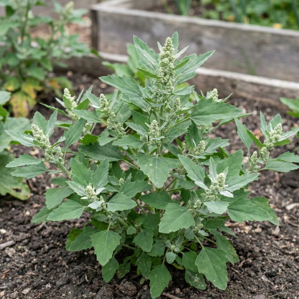 JOCADEW goosefoot garden setup demonstrates compact, adaptable growth in sunny spaces.