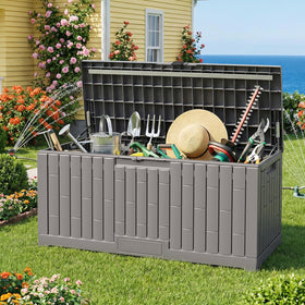 Jocoevol versatile storage for cushions, tools, and pool gear