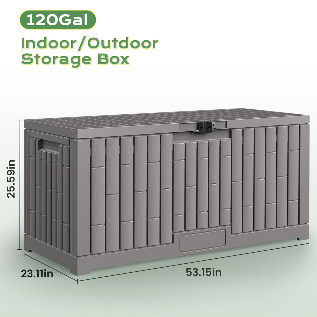 Jocoevol waterproof UV-resistant deck box shields pool toys from weather