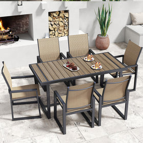 Jocoevol galvanized metal frame resists rust for year-round patio use.