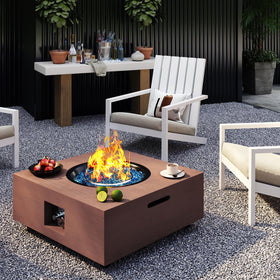 Jocoevol decorative glass rocks enhance flame aesthetics.