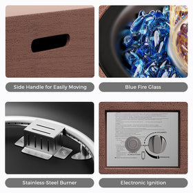 Jocoevol stainless steel burner for durable, low-maintenance performance.