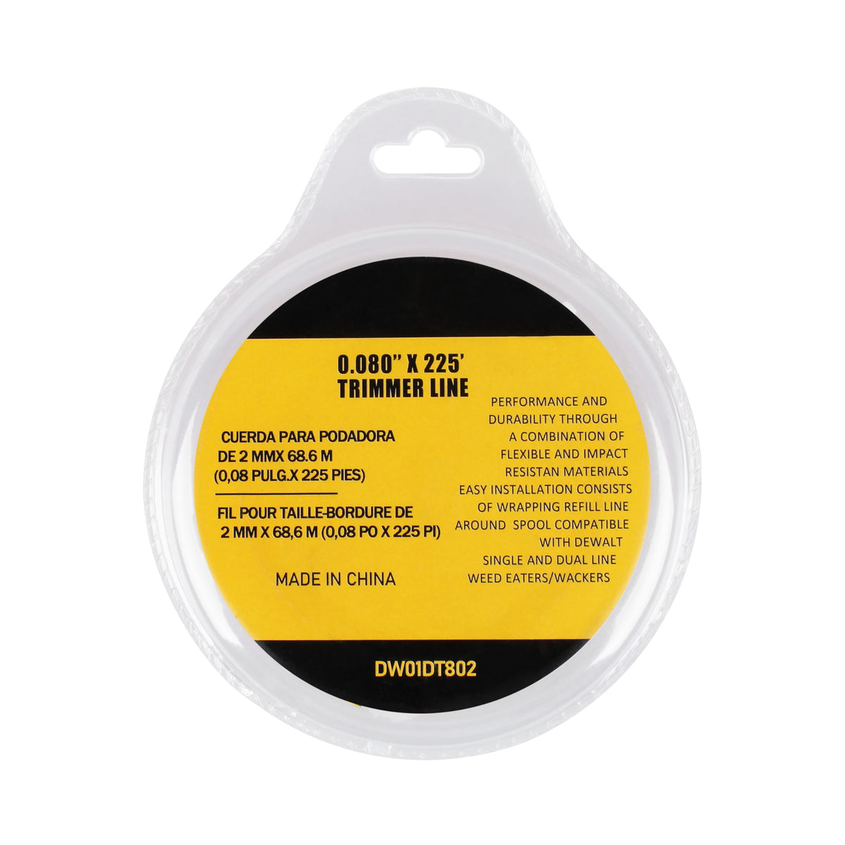 Trimmer head installation-ready image for JODDMTTY DWO1DT802 line.