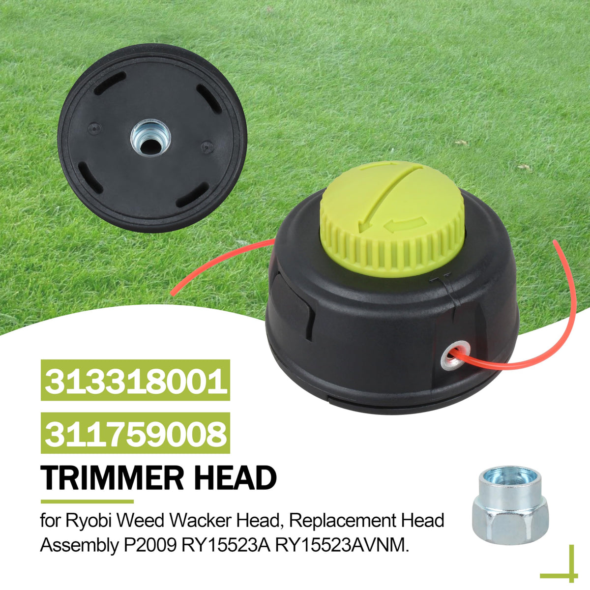 JODDMTTY head works with Ryobi RY15523AVNM for reliable edge clearing