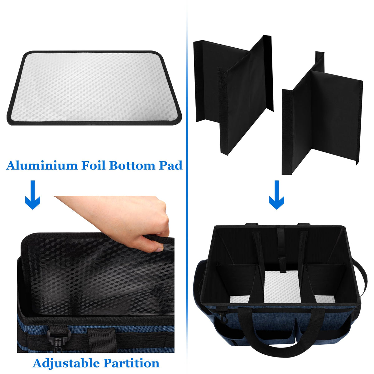 Joe and JoseRin pool cleaning caddy organizer demonstrating easy portable tool storage