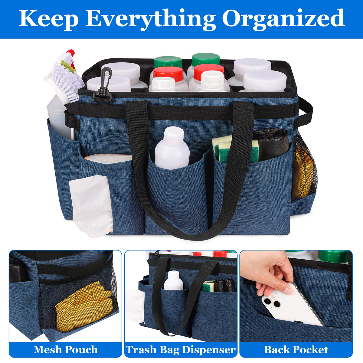 Joe and JoseRin water-resistant nylon construction protects against moisture and spills