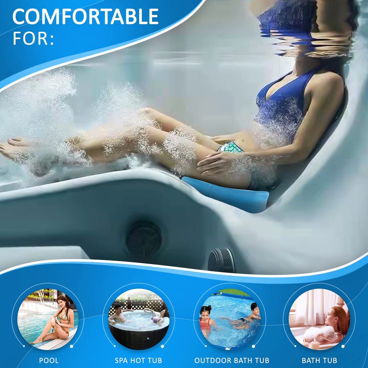 Joe & JoseRin booster seat with six weighted parts to prevent underwater drift