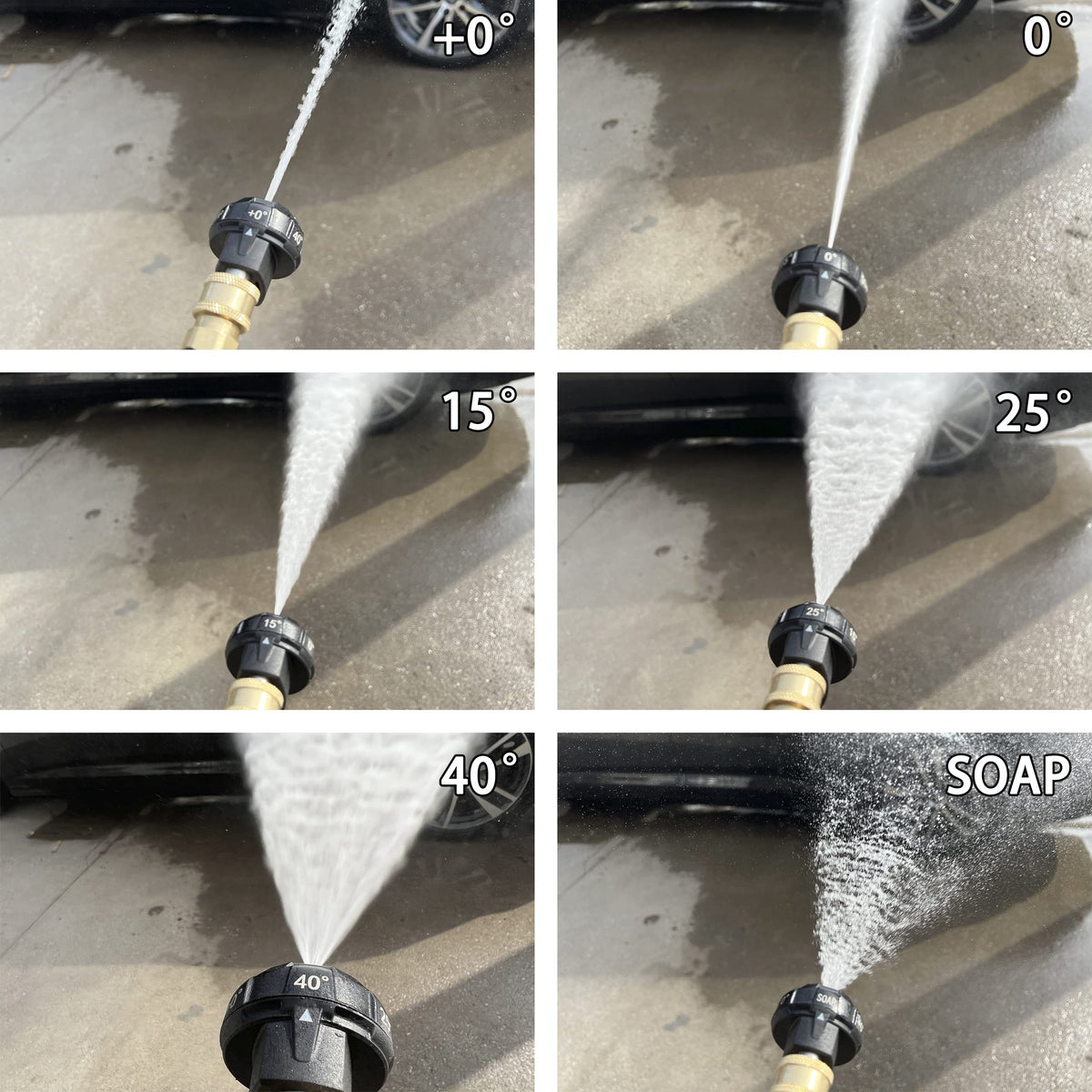 JOEJET 6-in-1 nozzle 25-degree spray for decks and siding