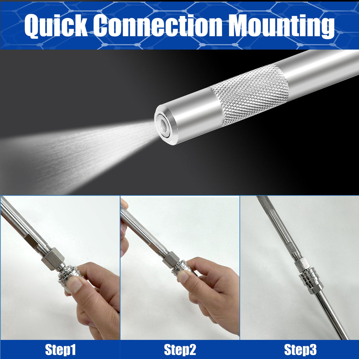 JOEJET 1/4-inch quick connect enables fast tool changes