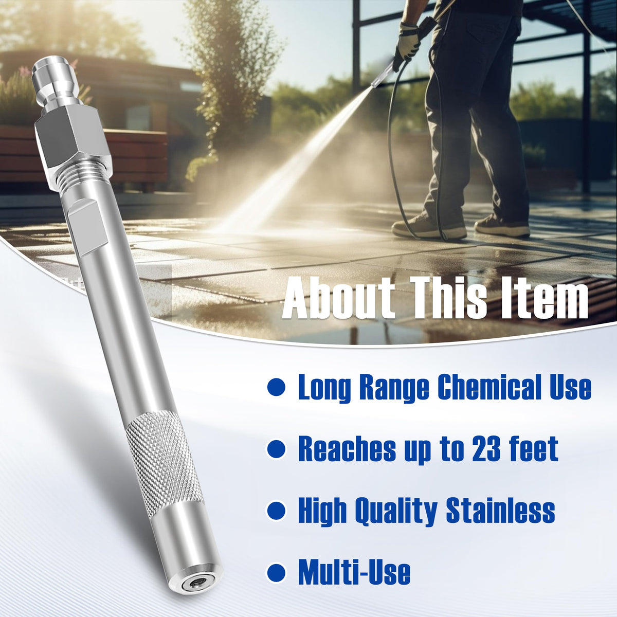 JOEJET enables roof and wall cleaning from ground level