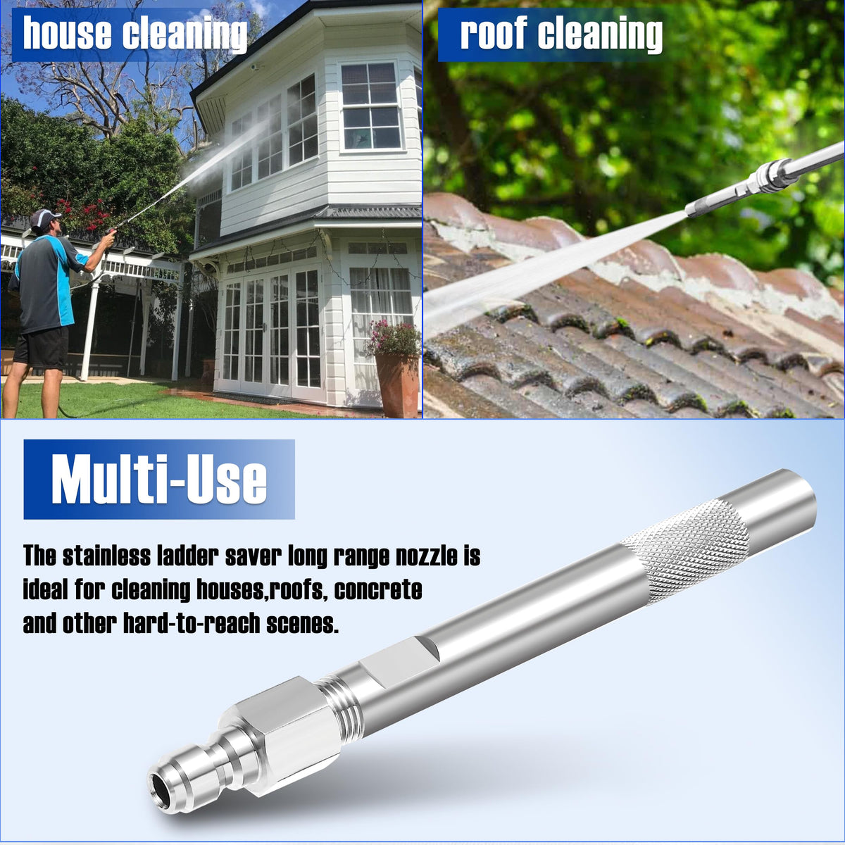 JOEJET helps clean wood and concrete surfaces with a focused spray