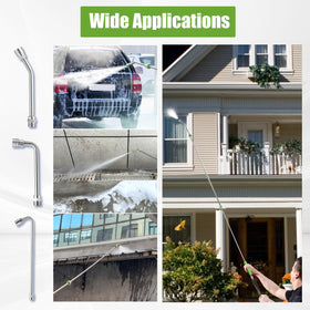 JOEJET 120-degree curved rod handles awkward angles and hard-to-reach spots.
