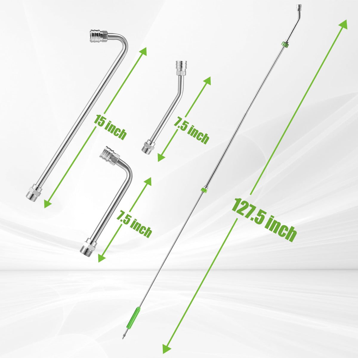 JOEJET 30-degree curved rod eases access to gutters and rooftops.
