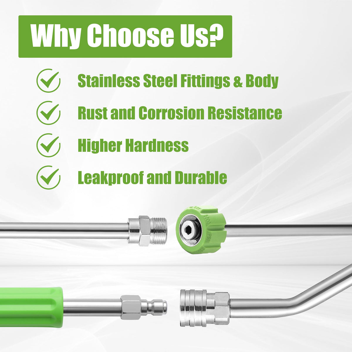 JOEJET 90-degree curved rod reaches tight corners and undercarriages.
