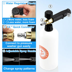 JOEJET adjustable spray pattern enables precise cleaning from mist to jet