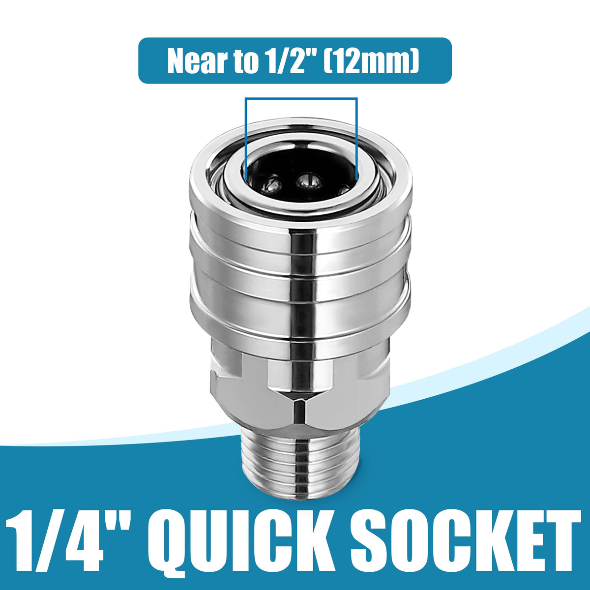 JOEJET ball-lock quick-connect guarantees a solid, leak-free connection during use