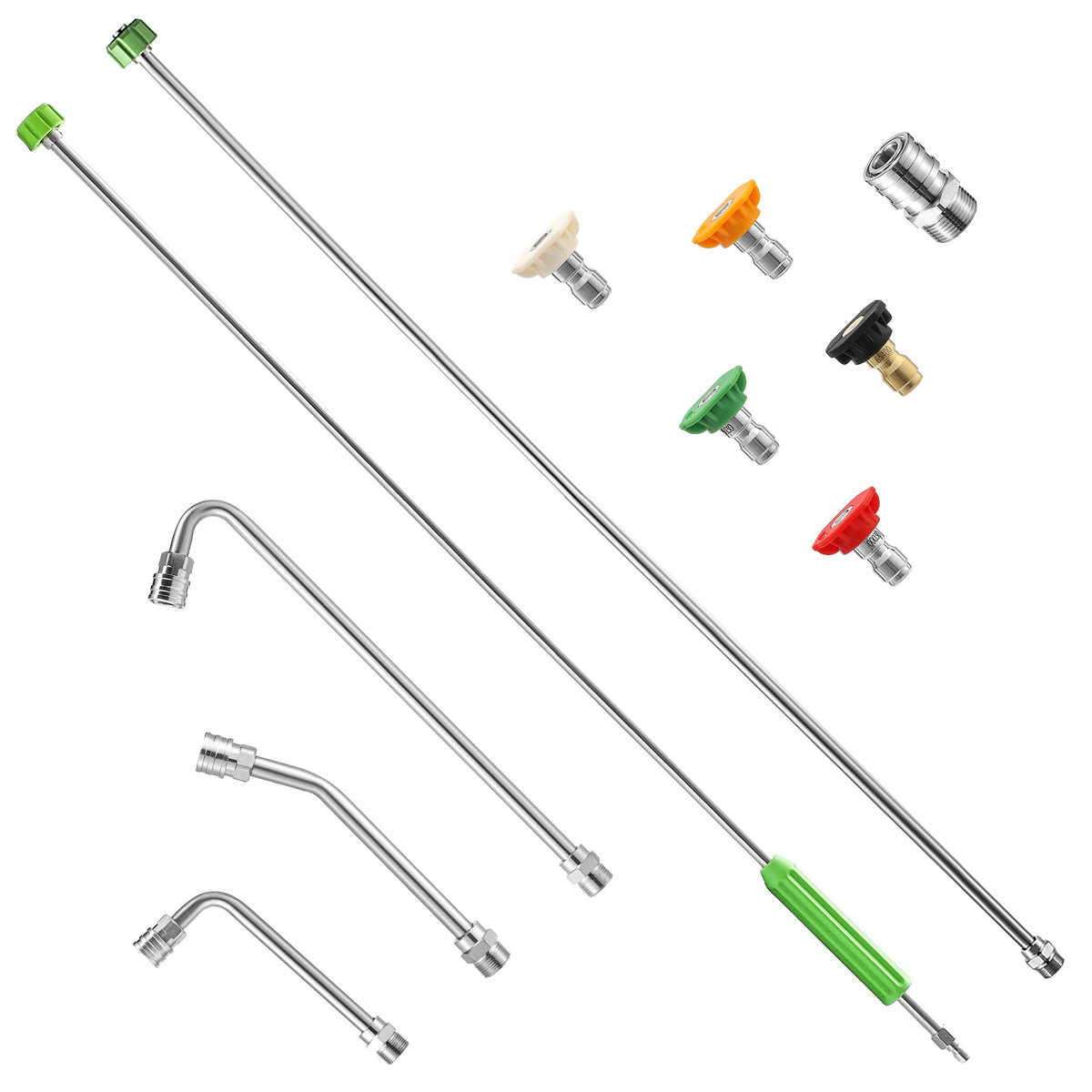 JOEJET 120-inch extension wand for high-reach cleaning with steady water flow.