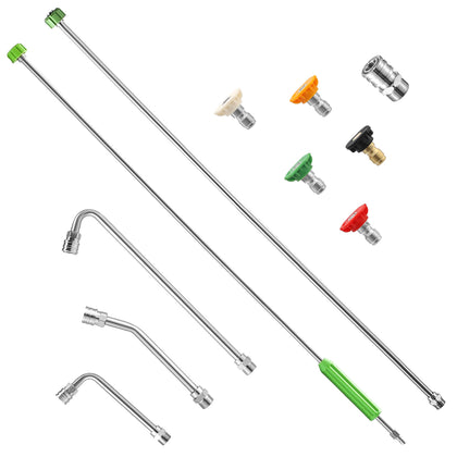JOEJET 120-inch extension wand for high-reach cleaning with steady water flow.