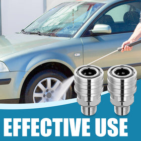 JOEJET stainless steel pressure washer fittings resist corrosion for long-lasting performance