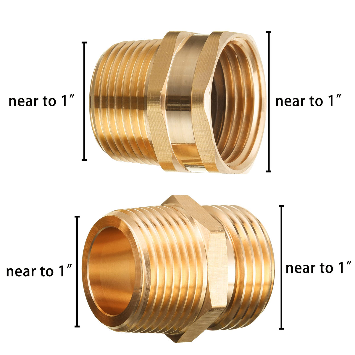 JOEJET brass connector with GHT female to NPT male for secure drip irrigation