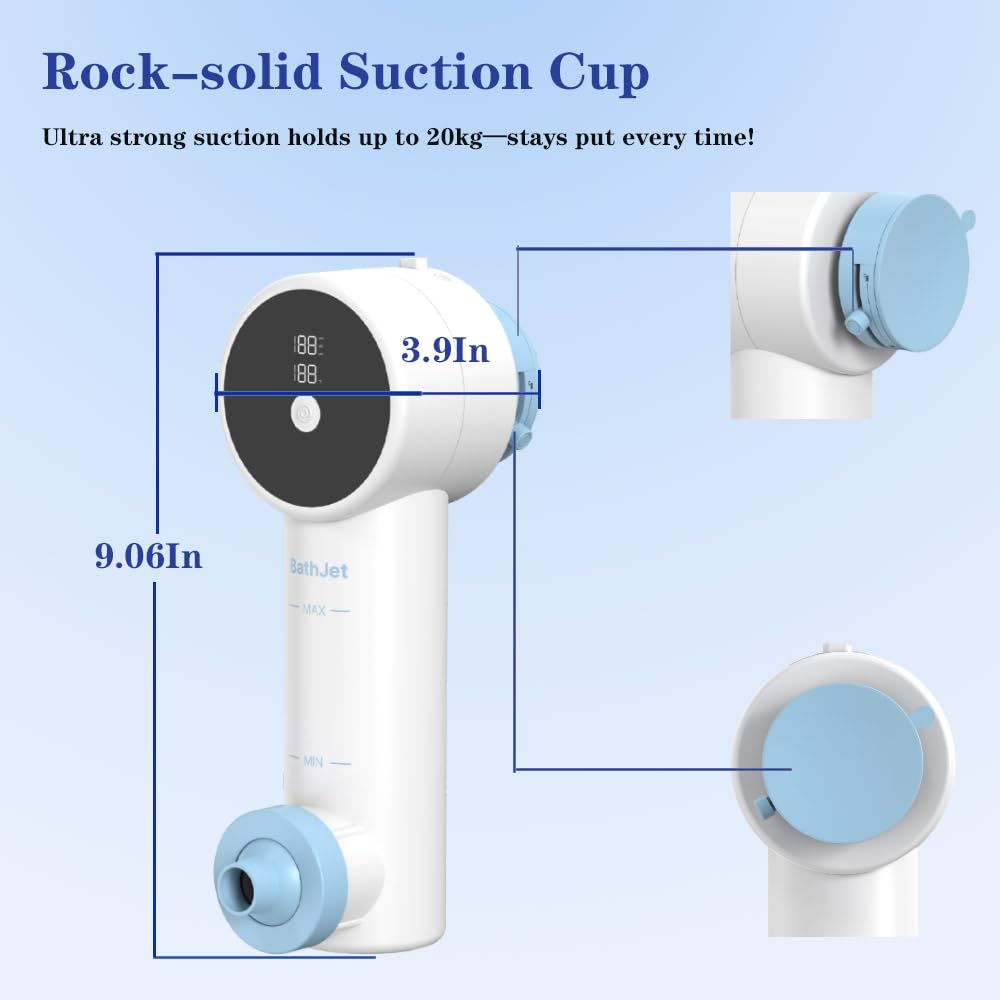 Joepoe Bath Jet Spa 360° rotatable nozzles let you angle jets precisely