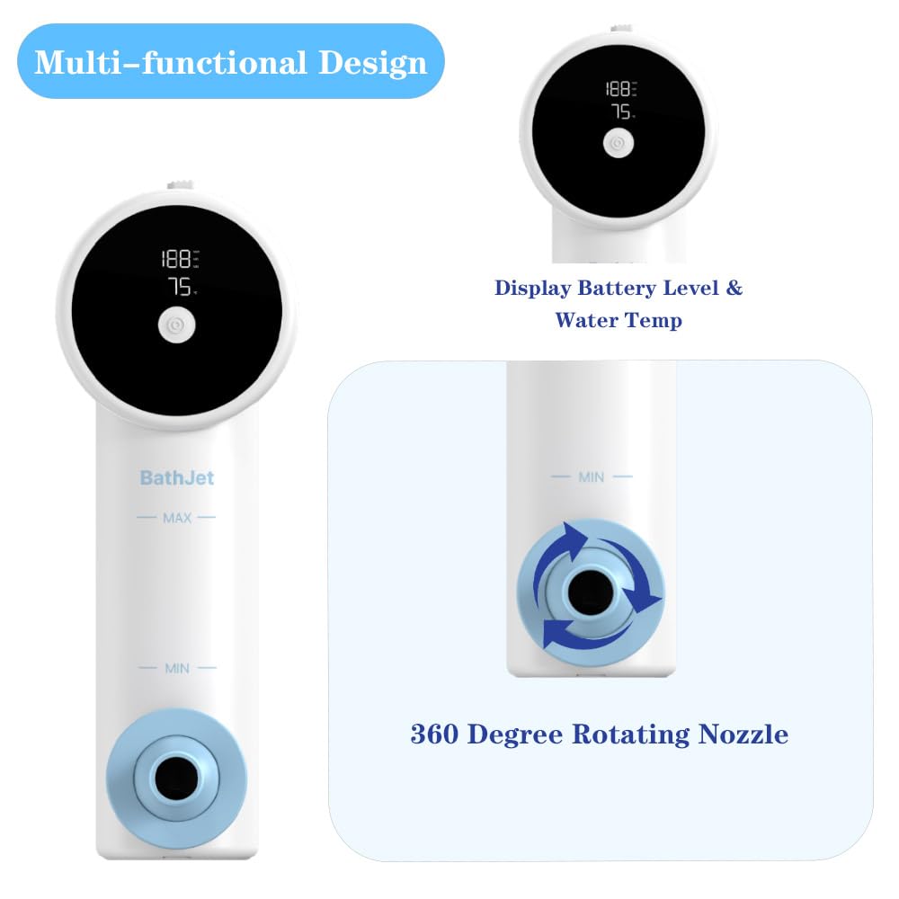 Joepoe Bath Jet Spa vacuum-lock suction cup ensures stable grip on tub surface