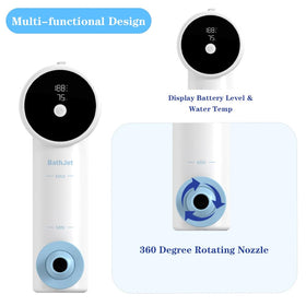 Joepoe Bath Jet Spa vacuum-lock suction cup ensures stable grip on tub surface
