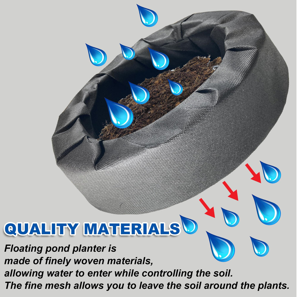 Joewuzun floating-garden-basket adds a decorative planting option for ponds