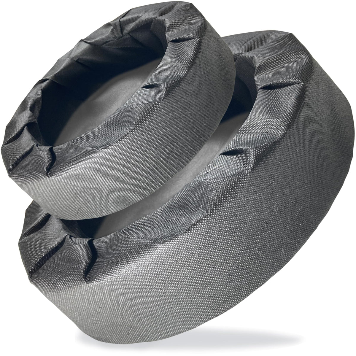Joewuzun floating-pond-planter round black keeps roots safe from nibbling fish