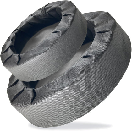 Joewuzun floating-pond-planter round black keeps roots safe from nibbling fish