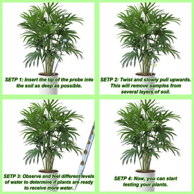 Joewuzun moisture-check probe helps detect soil dampness manually