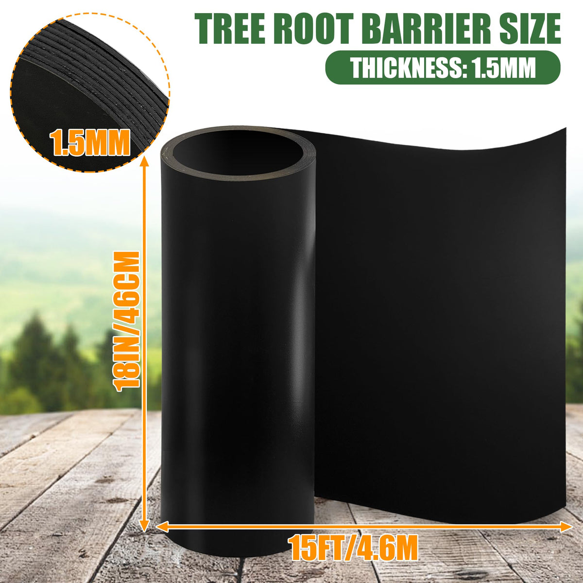 Joewuzun barrier during installation shows flexible HDPE for easy shaping.
