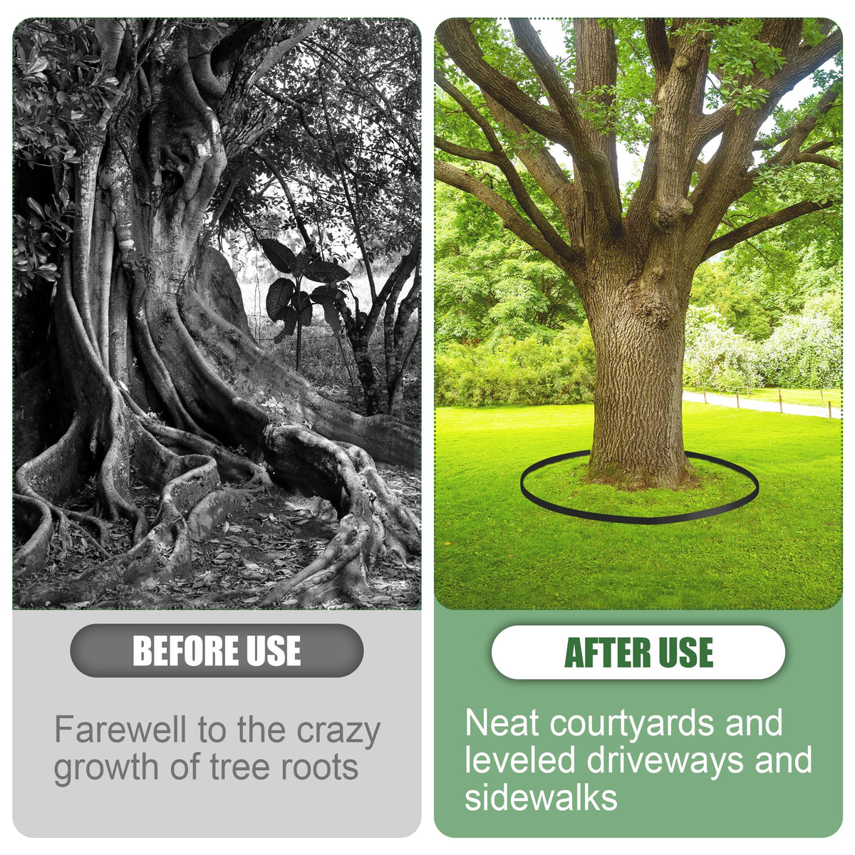 Joewuzun 60mil barrier cuts to fit garden contours.
