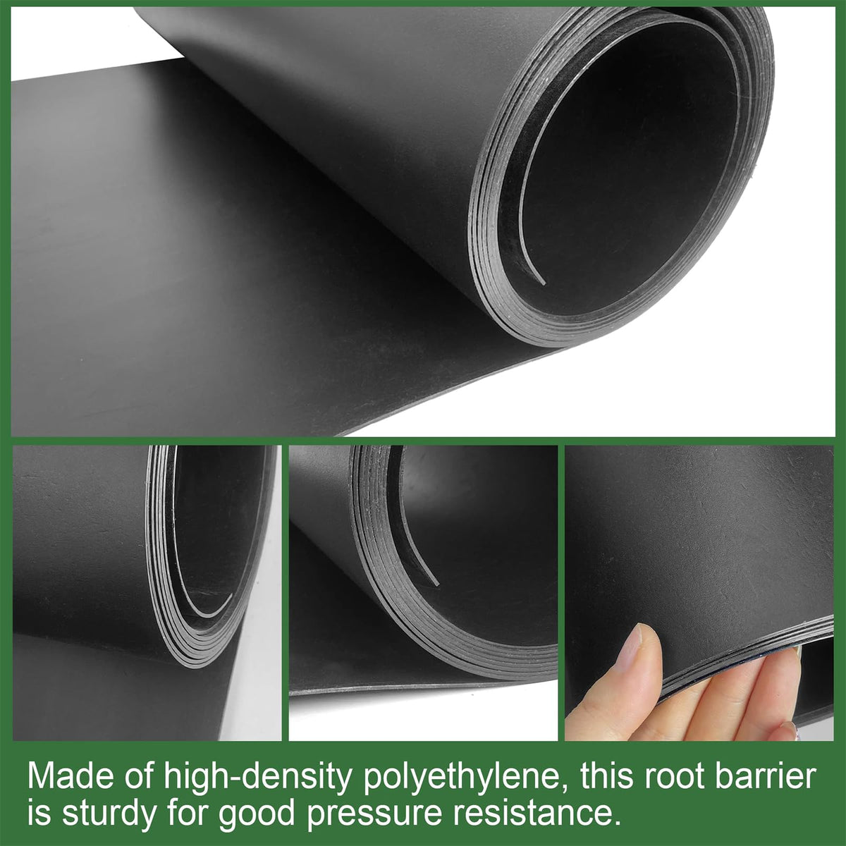Joewuzun barrier dimensions 24in deep and 25ft long protect sidewalks without lifting.
