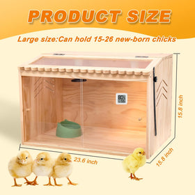 JOGEPEYO brooder box shows precise temperature and humidity control for reliable care.