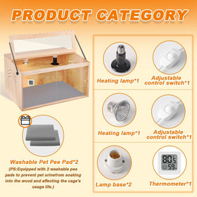 JOGEPEYO brooder box ventilation system promotes fresh air and reduces odor.