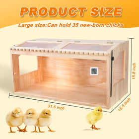 JOGEPEYO brooder box dimensions fit about 35 newborns