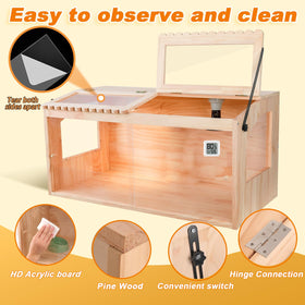 JOGEPEYO brooder box skylight with adjustable position for ventilation