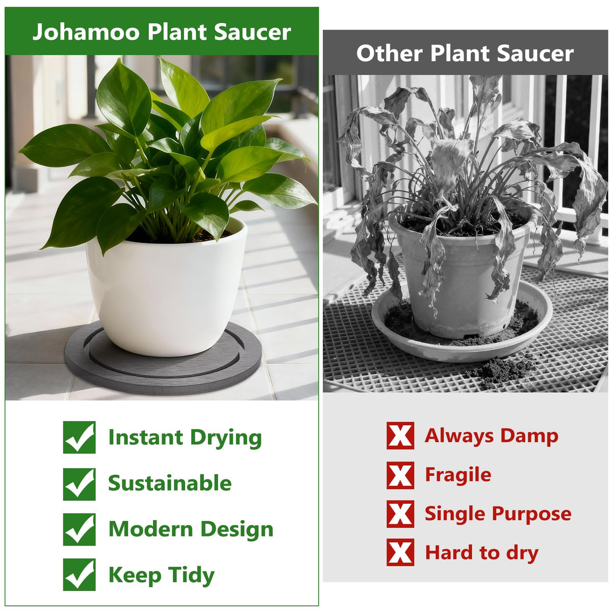 Johamoo heavy-use durable stone surface refreshable with sandpaper for longevity.