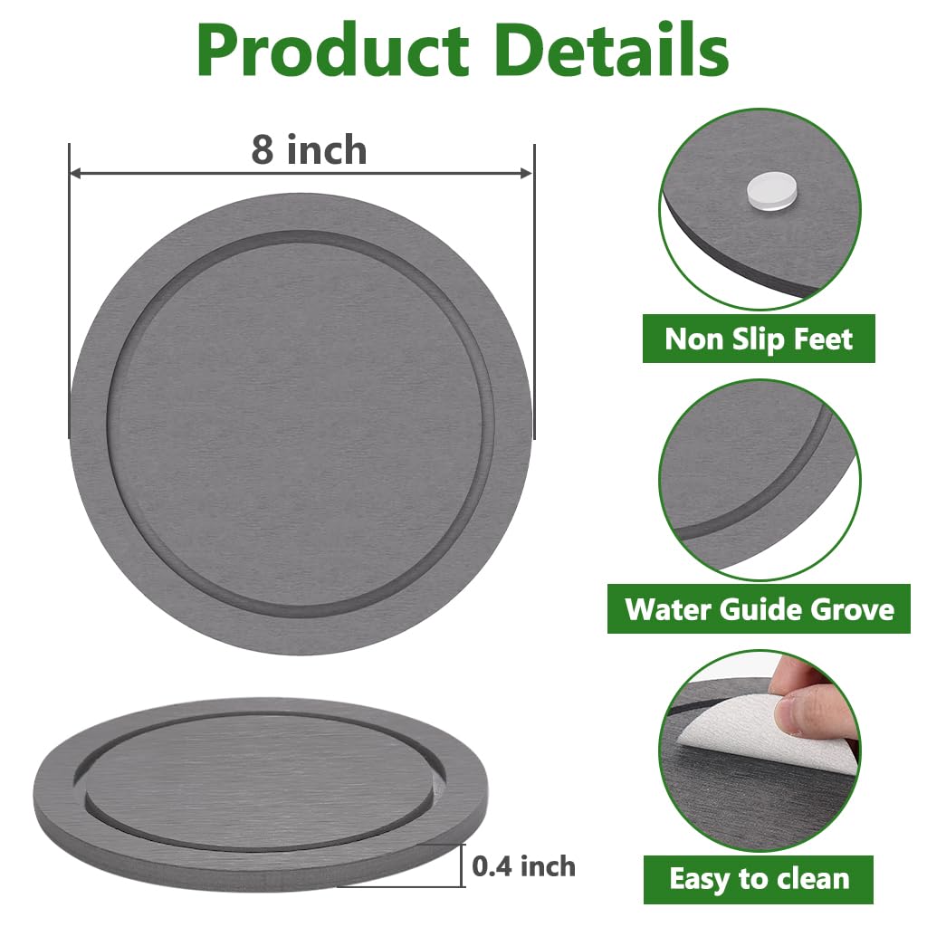 Johamoo non-slip pad protective base prevents slips and furniture rings.