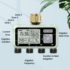 Johgee brass inlet close-up showing sturdy, sun-resistant connection
