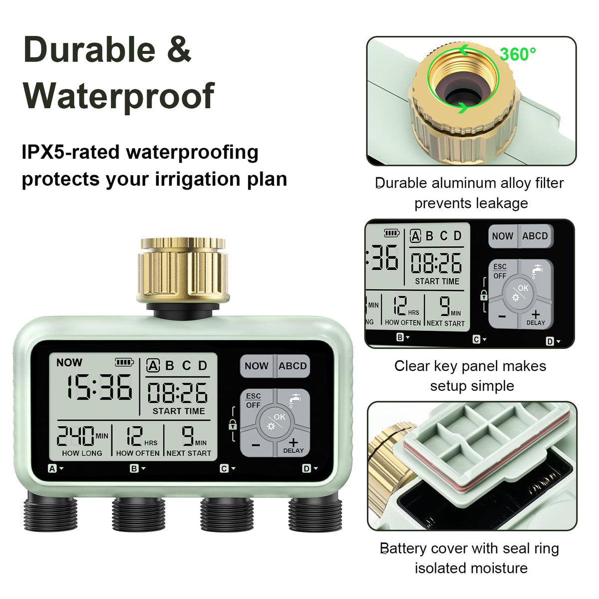 Johgee child-lock mode image demonstrating safety against accidental watering