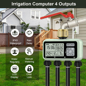 Johgee manual mode image highlighting on-demand watering