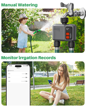 Johgee IP55 waterproof timer withstands outdoor weather conditions.