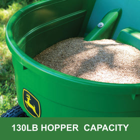 John Deere 130 lb capacity spreader overview for all-season use