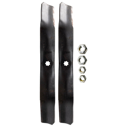 John Deere AM141034 blade kit for 42-inch deck delivers sharp, reliable cutting performance.