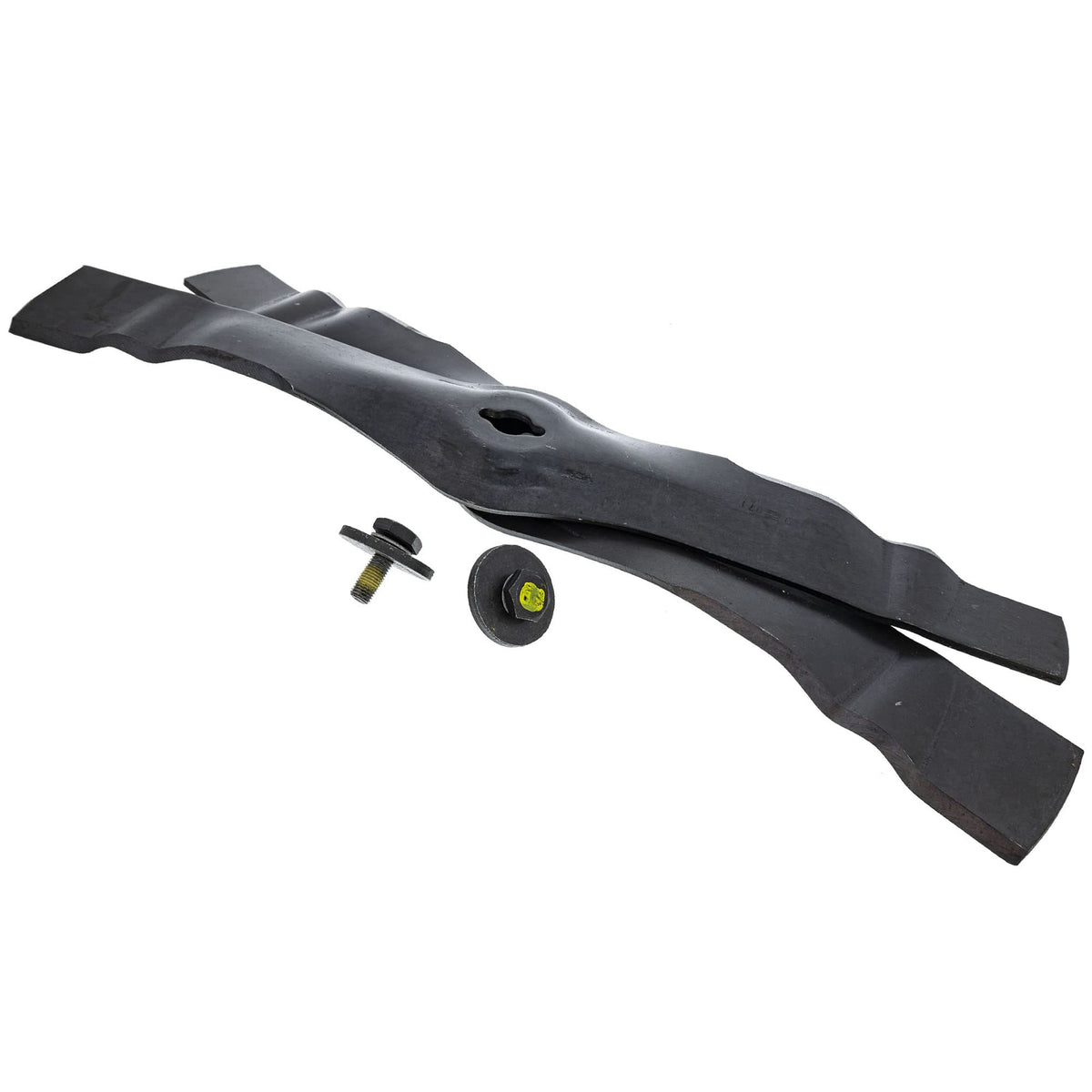 John Deere AM130172 blade kit front view, OEM quality for reliable mowing