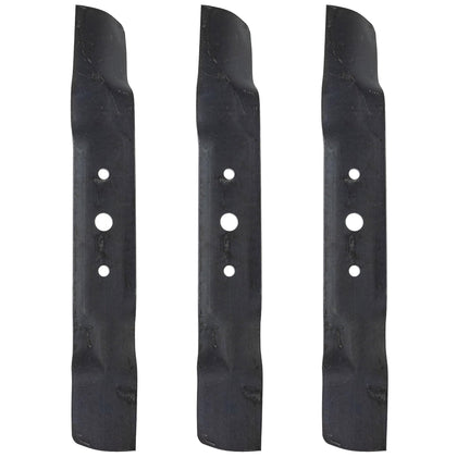 John Deere GX20250 blades pack-3 for L120/L130 decks with long-lasting edge.