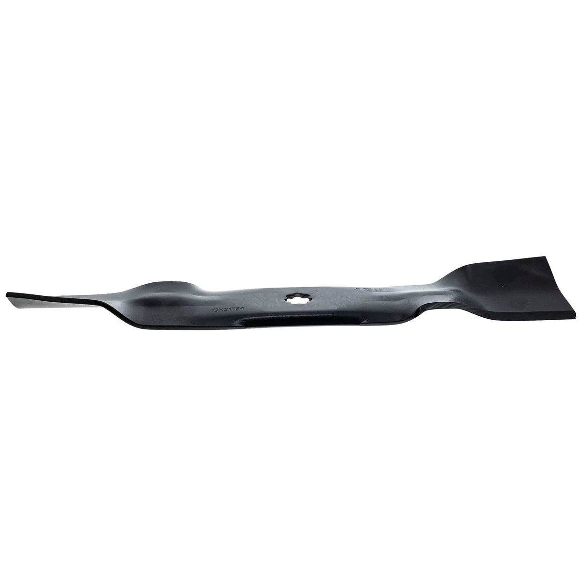 Blades installed on a 48-inch mower deck for precise compatibility.