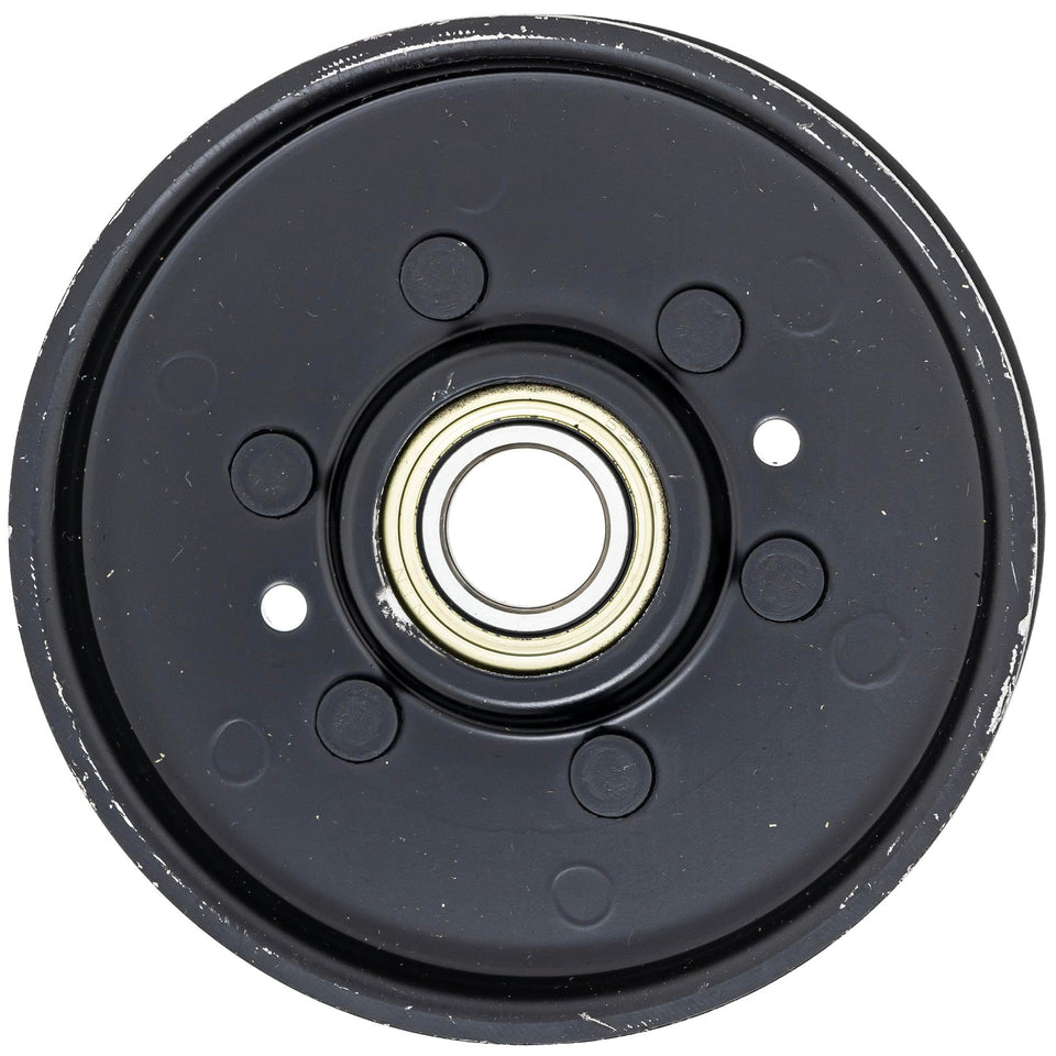 John Deere AM37249 idler pulley product shot emphasizes OEM fit.